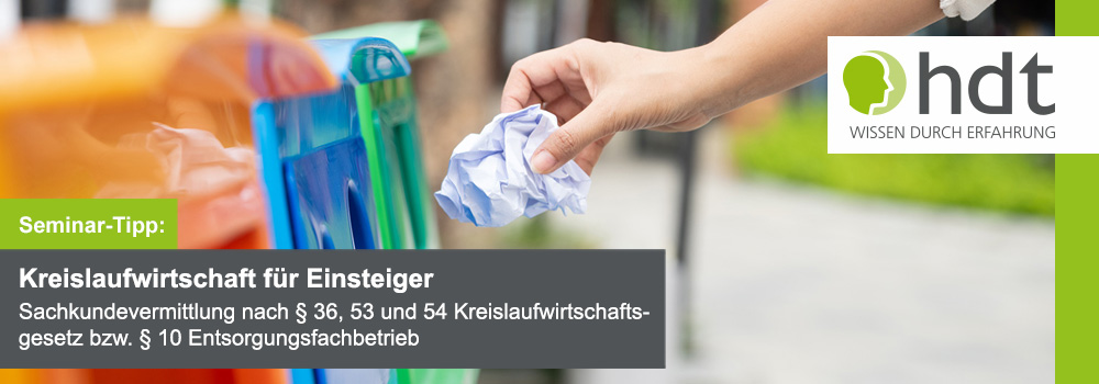 Seminar-Tipp: Kreislaufwirtschaft für Einsteiger