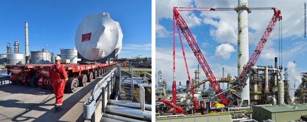 Kranmontage: Schwertransporte und Schwerlastmontage im Anlagenbau