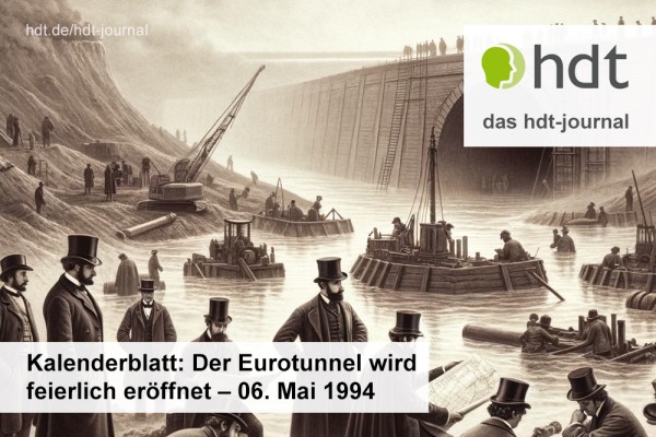 Kalenderblatt: Der Eurotunnel wird feierlich eröffnet – 06. Mai 1994