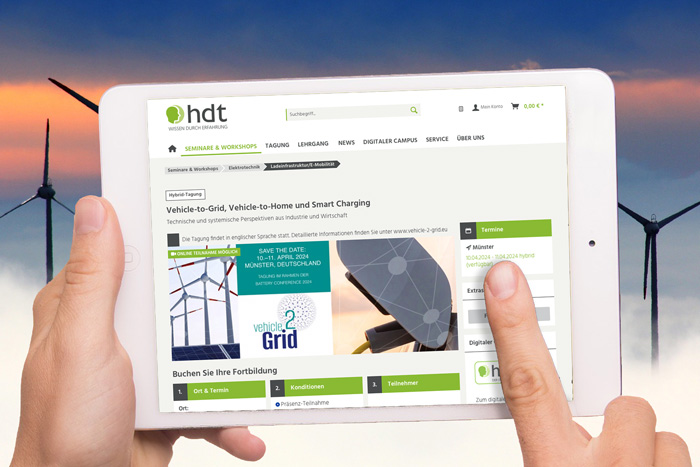 Von Smart Charging bis Netzstabilisierung: Fachkonferenz Vehicle-to-Grid - Copyright HDT