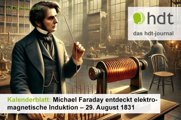 hdt-journal_Kalenderblatt_Faraday_elektromagnetische_Induktion