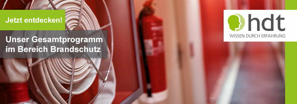 Veranstaltungshinweis HDT-Gesamtprogramm Brandschutz